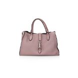 GUCCI JACKIE SOFT TOTE IN MAUVE LEATHER