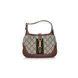 GUCCI MINI JACKIE 1961 BAG IN GG SUPREME COATED CANVAS