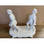 Minton Blanc de Chine Harvest scene figures