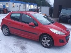 09/59 PEUGEOT 207 VERVE 1360cc 5 Spd Manual Petrol 5 Dr H/Back (Red, 46k) KY59SLZ