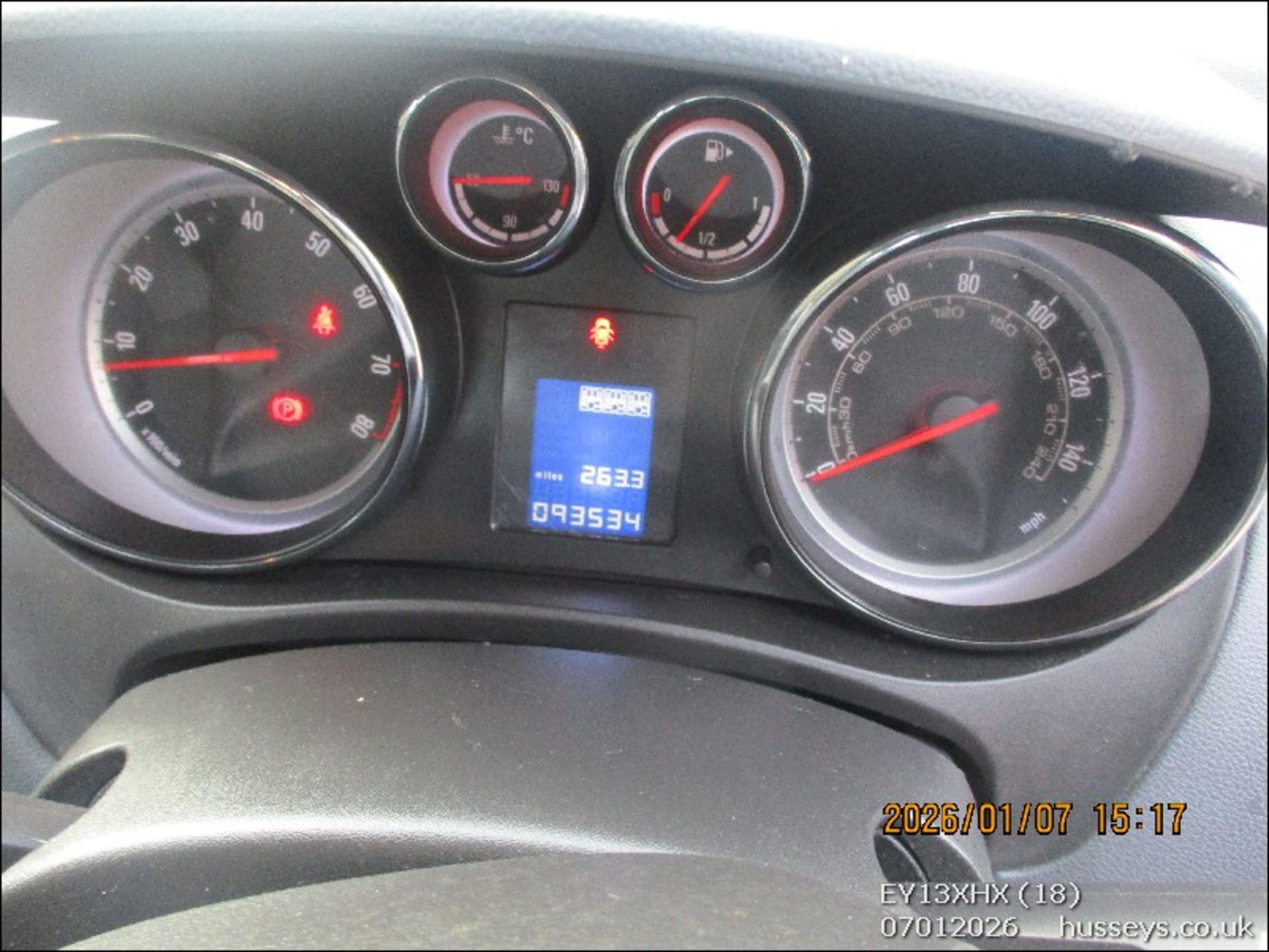 13/13 VAUXHALL MERIVA TECH LINE 1398cc 5 Spd Manual Petrol MPV (Black), EY13XHX - Image 18 of 24