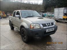 04/04 NISSAN NAVARA OUTLAW 2488cc 5 Spd Manual Diesel Pick-up (Silver, 121k) LD04FKH