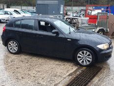 07/07 BMW 116I ES 1596cc 6 Speed Manual Petrol 5 Door Hatchback Black YL07BVF