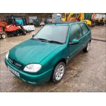 02/02 CITROEN SAXO 1.1I DESIRE 1124cc 5 Spd Manual Petrol 3 Dr H/Back (Green, 79k) HX02HLO