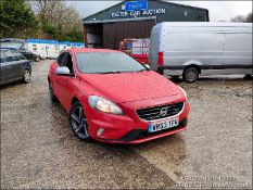 13/63 VOLVO V40 R-DESIGN D2 1560cc 6 Spd Manual Diesel 5 Dr H/Back (Red, 138k) WR63TFN