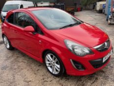 12/12 VAUXHALL CORSA SRI 1398cc 5 Spd Manual Petrol 3 Dr H/Back (Red, 67k) BG12CWR