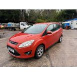 12/61 FORD GRAND C-MAX ZETEC TDCI 11 1560cc 6 Spd Manual Diesel MPV (Red, 110k) SB61ZDT