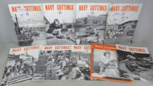 A collection of Navy cuttings magazines (21 in total) from 1948-1959 from John Player cigarette