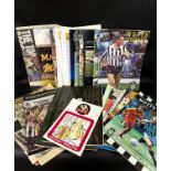 A collection of Notts County promotion brochures, Jimmy Sirrel Tribute brochure, newspaper