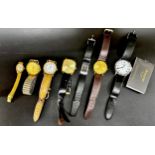 Seven watches, to include Favre-Leuba quartz, Rotary, Accurist, Tissot, Avia, CK