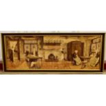 A large Brussels style framed tapestry