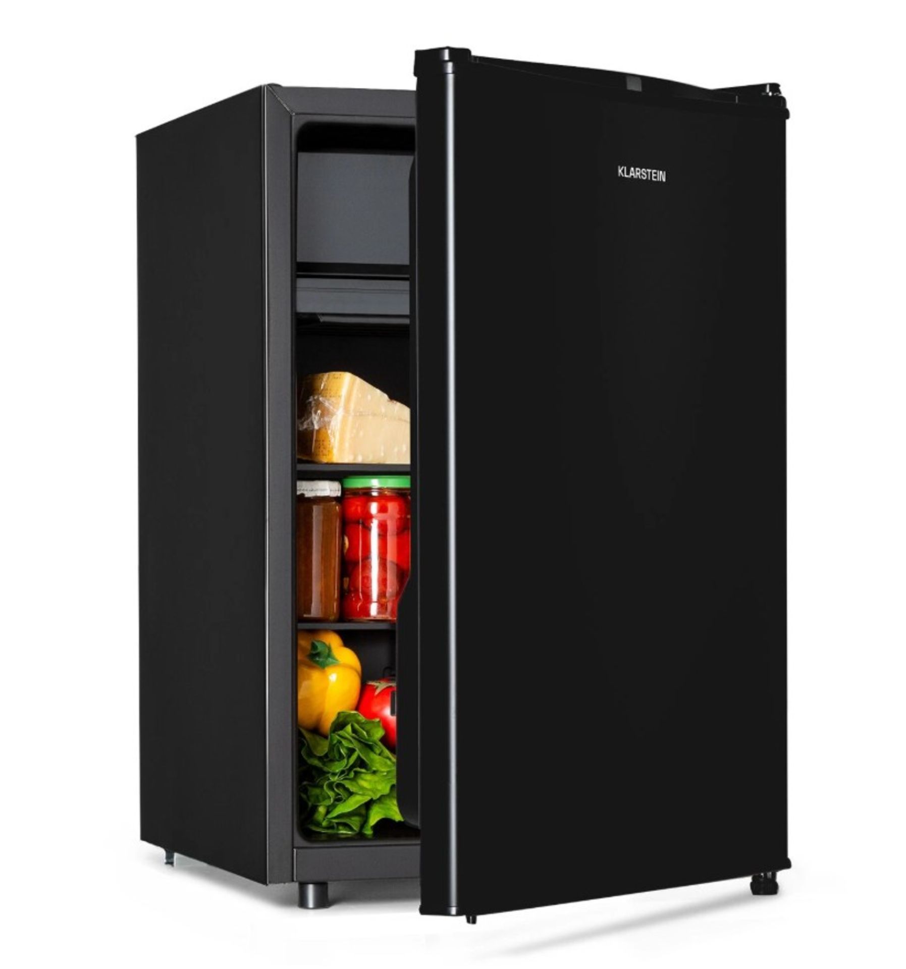 A pre-owned Klarstein Freestanding Fridge, 72L, Black (HEA14-Obsidian-70-E) (stock image). - Image 2 of 2
