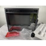 A boxed as new Flamme EF321A Electric Fireplace Insert.