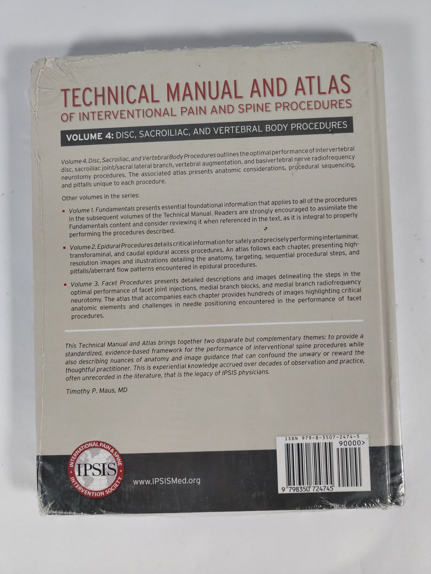 Volumes 1-4 IPSIS Technical Manual and Atlas of Interventional Pain and Spine Procedures (Hardcover) - Image 9 of 9