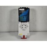 As new Bals CEE Norm Interlocked Wall Socket, 63A, 400V, 3P+N+E (880464-A).