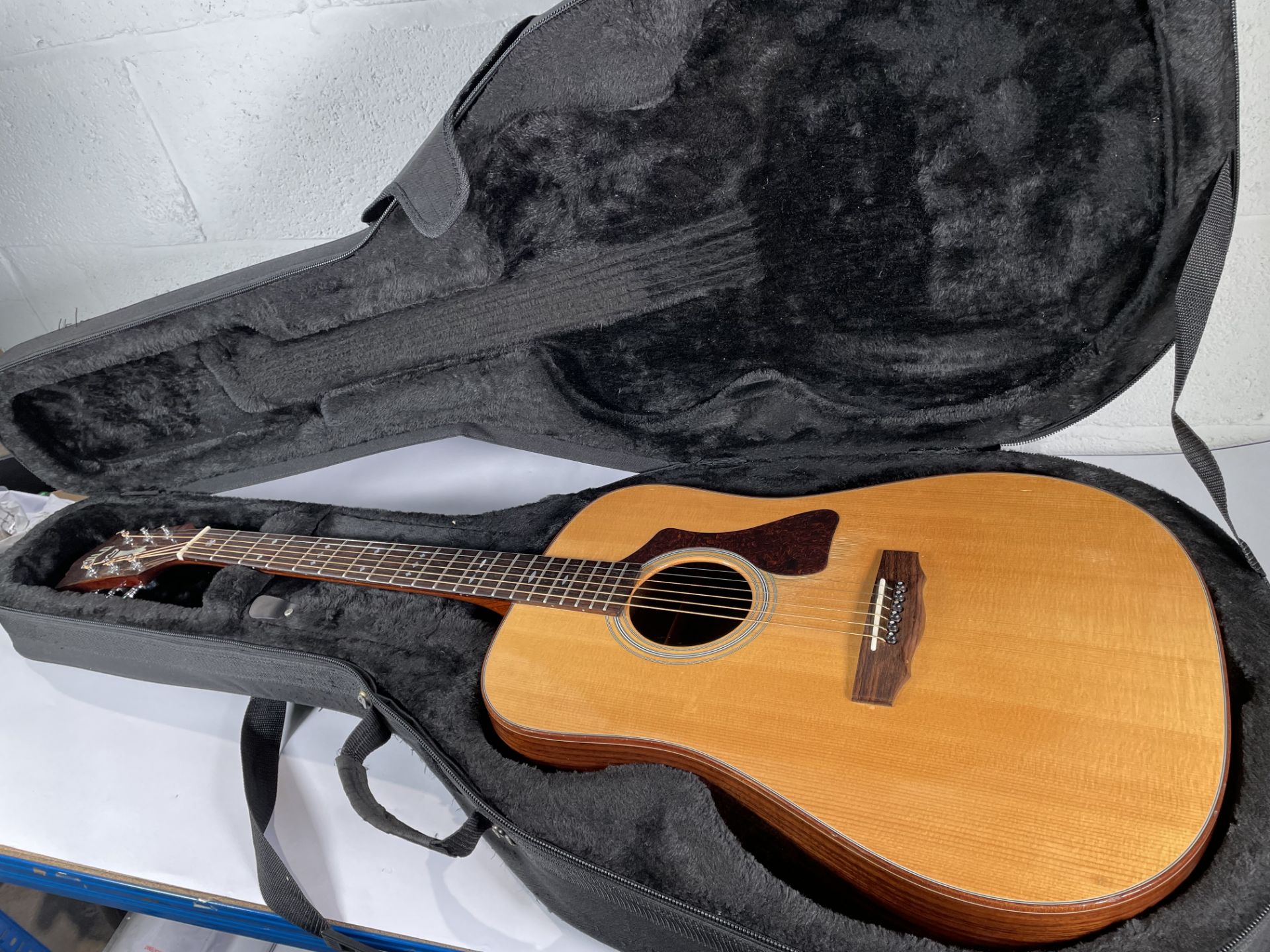 A pre-owned Guild GAD-50 Nat Dreadnought Acoustic Guitar with case (SN: GAD-17940).