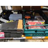 A quantity of assorted pre-owned tools and tool sets to include Lifeline, DeWalt (two crates).