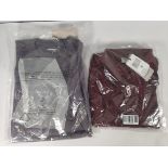 Two as new Carhartt Chase clothing items to include 1x L/S chase t-shirt in provence/gold (Size L) a