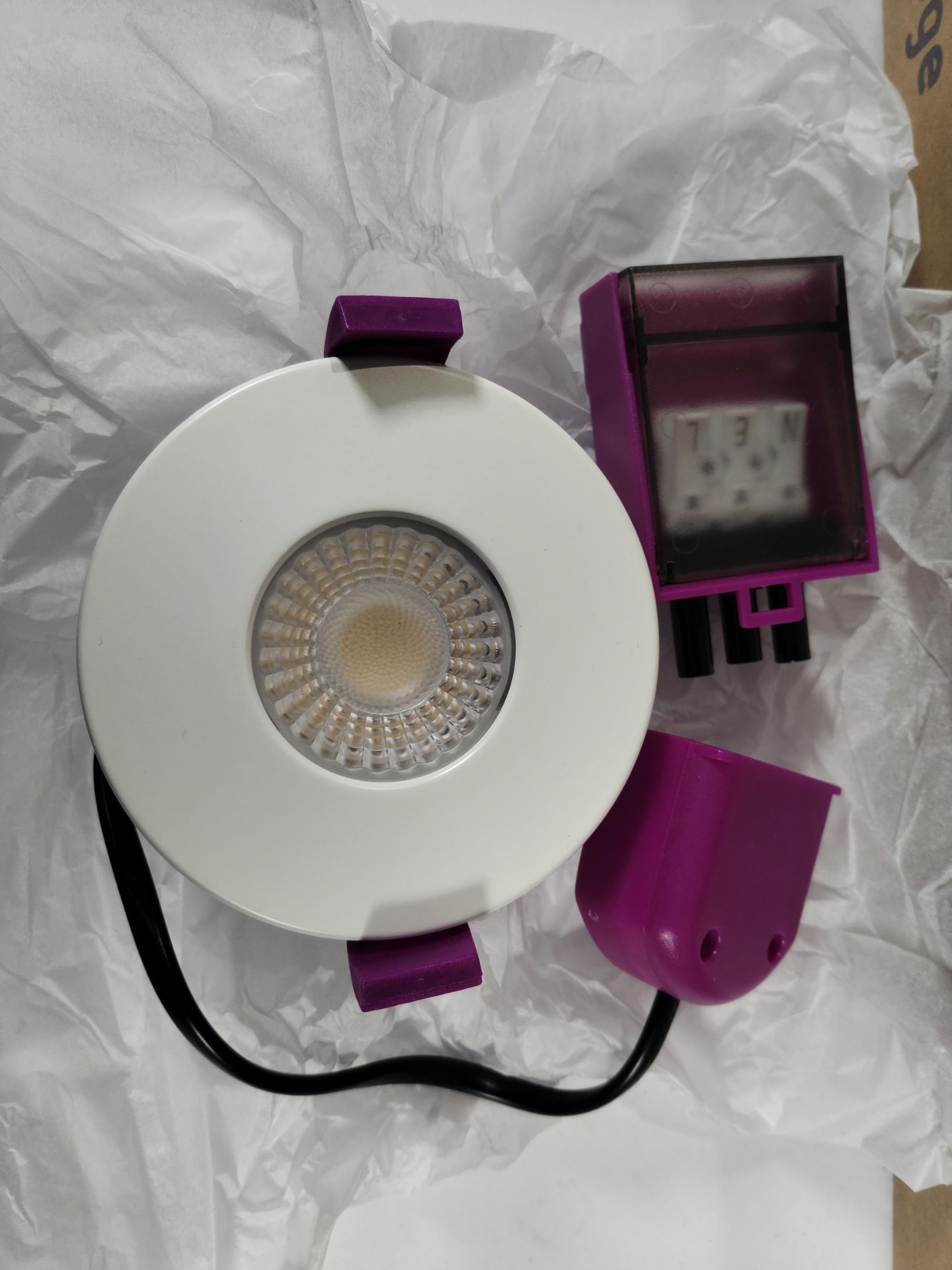 Two boxes (20 units) of as new Spektro LED Evo IP65 fire rated downlight with 4 x CCT and dual watta - Image 2 of 5