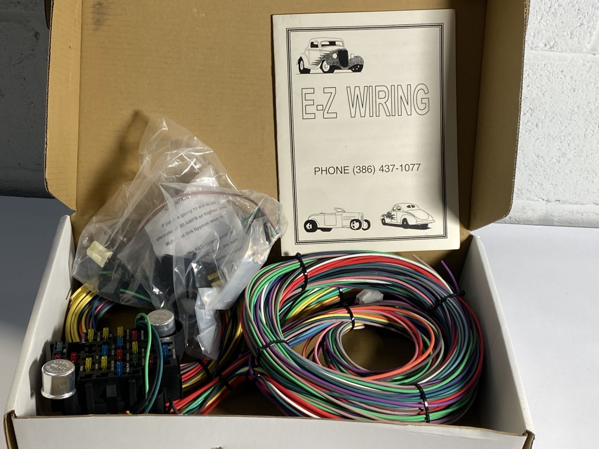An EZ wiring 21-circuit wiring loom harness.