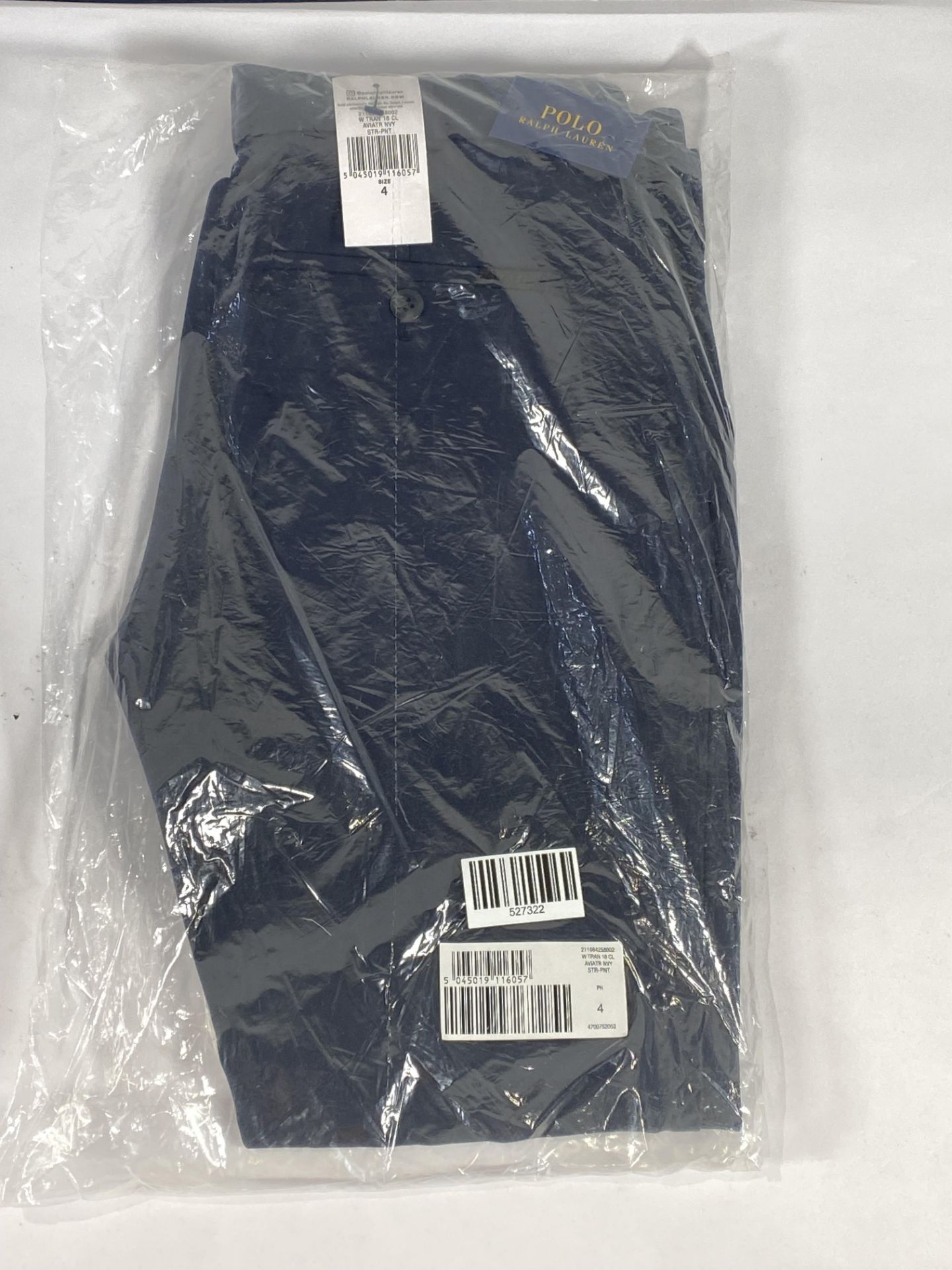 A pair of Ralph Lauren suit trousers (Size 4).