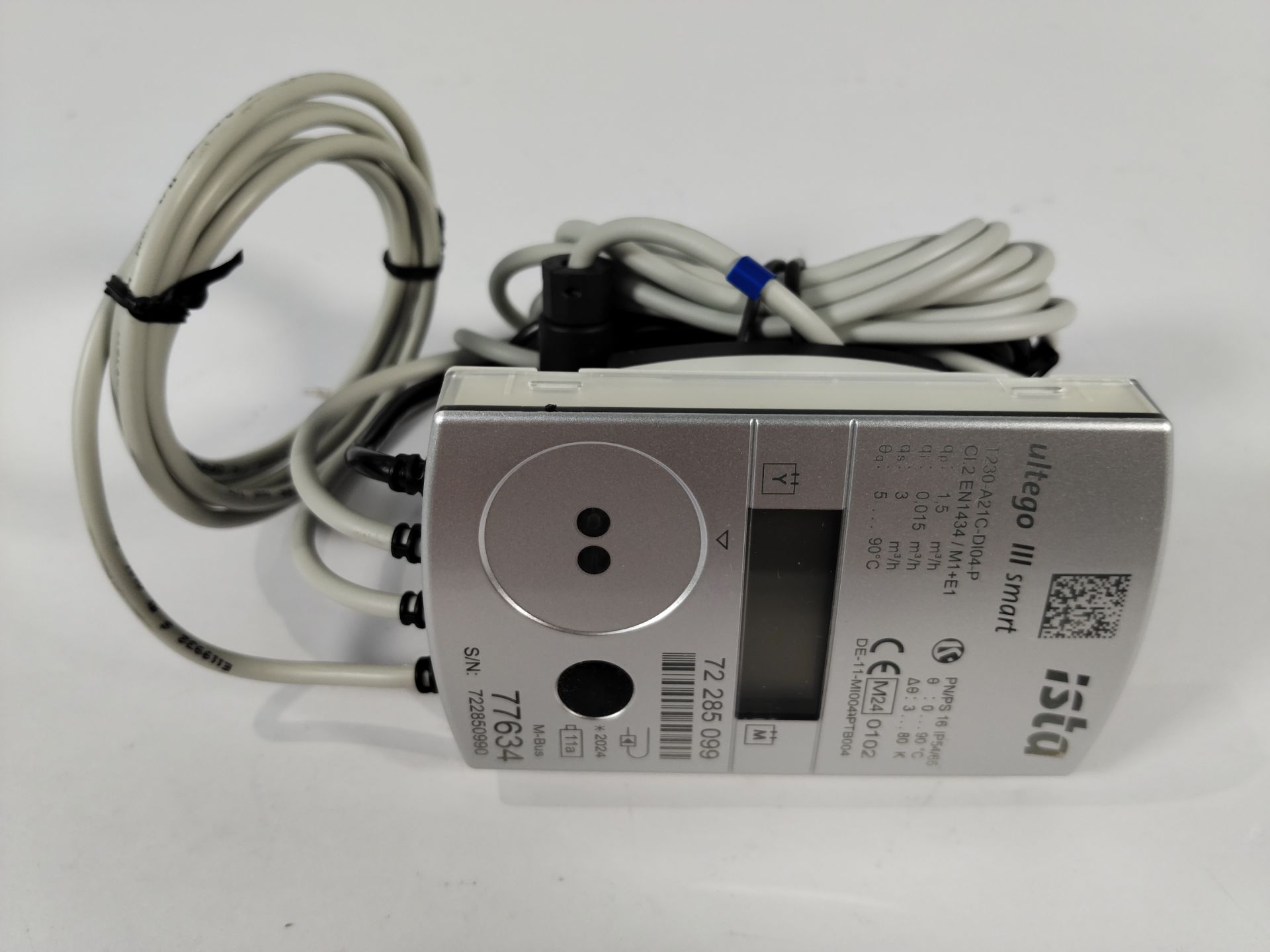 Two Ista Ultego III Smart Heat Meters, 1/2" BSP QP1.5. M-Bus, sealed boxes (77634). - Image 2 of 4