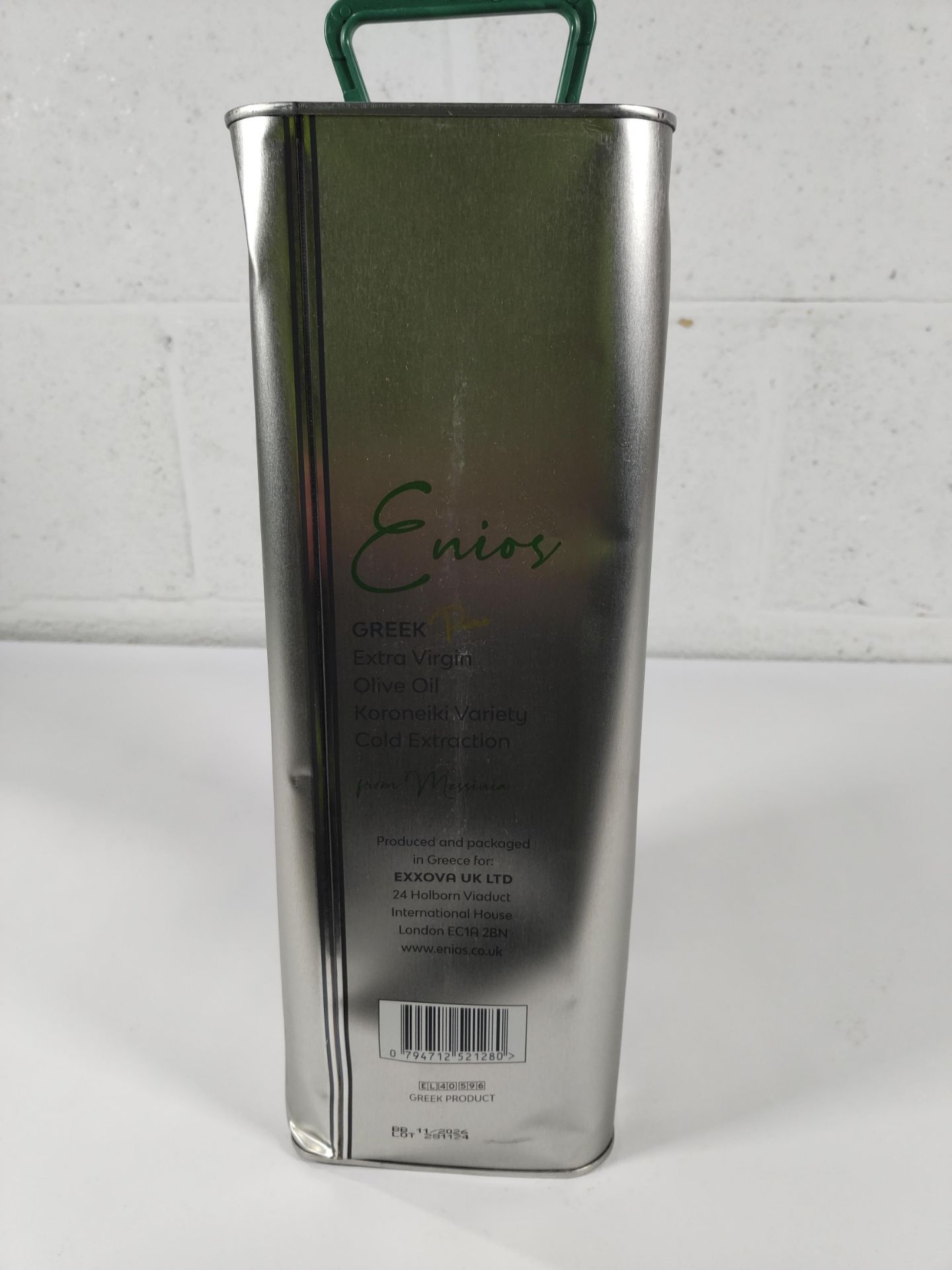 An Enios Greek pure extra virgin olive oil, cold extraction, Koroneiki variety 5L, best before 11/20 - Image 4 of 4