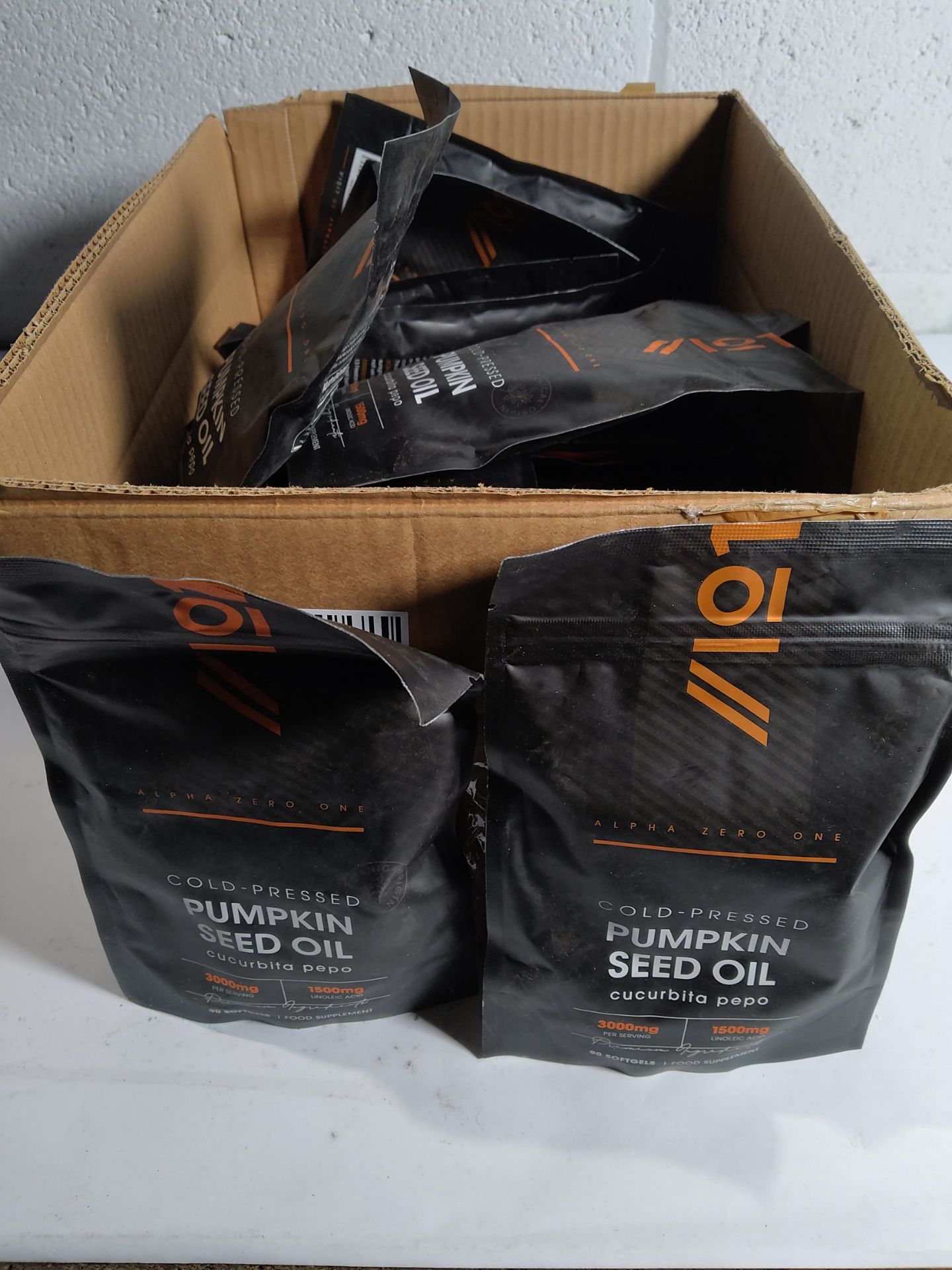 Twenty two Pumpkin Seed Oil 3000mg per serving - 90 Cold Pressed Softgels per pack - No Additives.