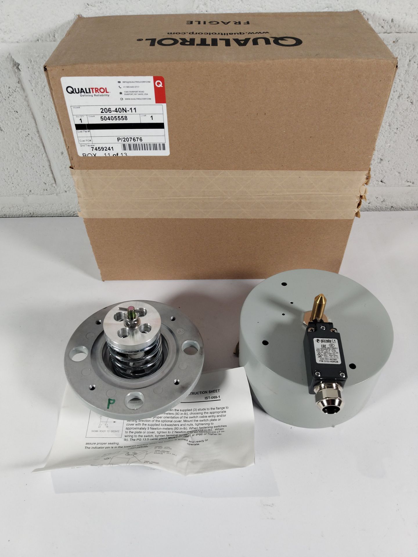 An as new Qualitrol pressure relief device (REF: 206-40N-11).