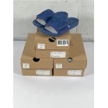 Three pairs of children's Ugg beach slide sandals (size 13).