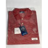 The Open 151st Royal Liverpool golf polo (XL).
