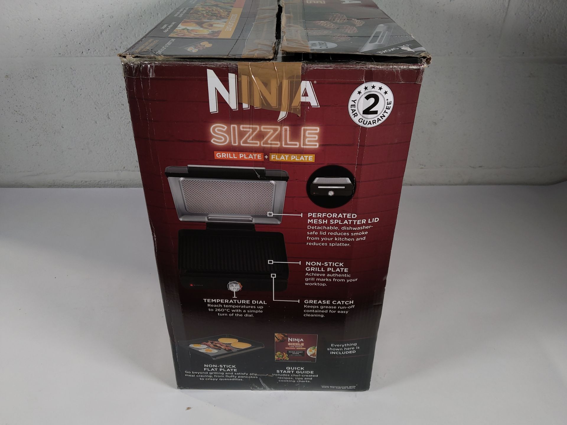 A pre-owned NINJA Sizzle Grill Flat Plate, Low Smoke. - Image 2 of 5