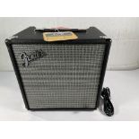 A boxed as new Fender Rumble 25 V3 bass amplifier.