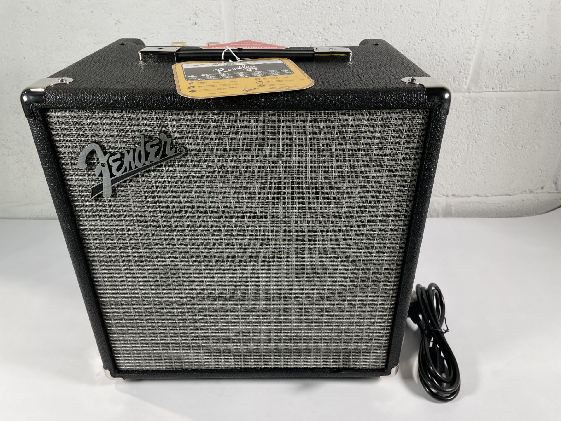 A boxed as new Fender Rumble 25 V3 bass amplifier.