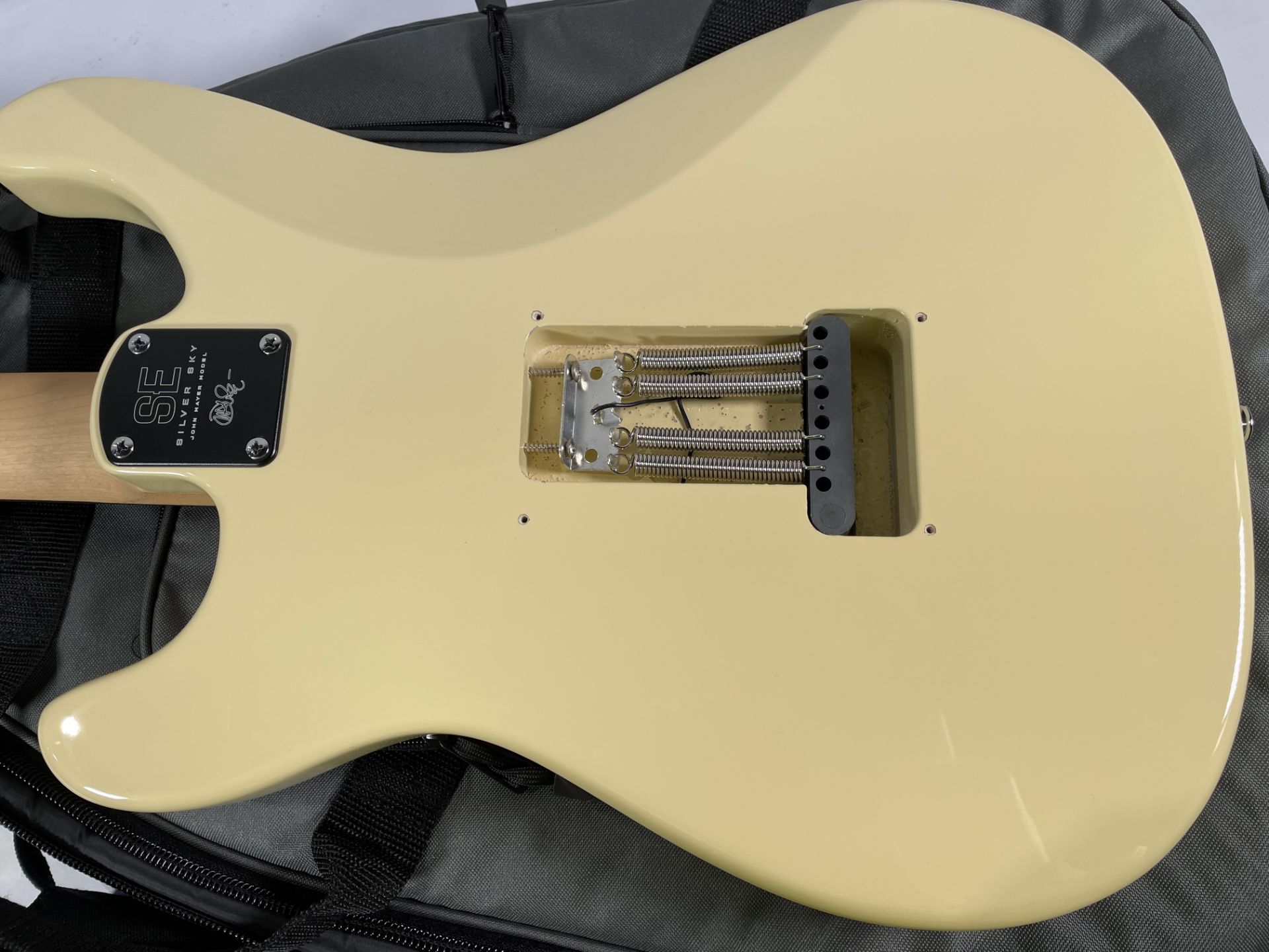 A pre-owned PRS SE Silver Sky John Mayer Edition, Moon White with bag. - Image 2 of 3
