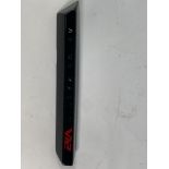 A gloss black left hand side strake assembly kit for a 2025 Aston Martin Vanquish Super GT V12.