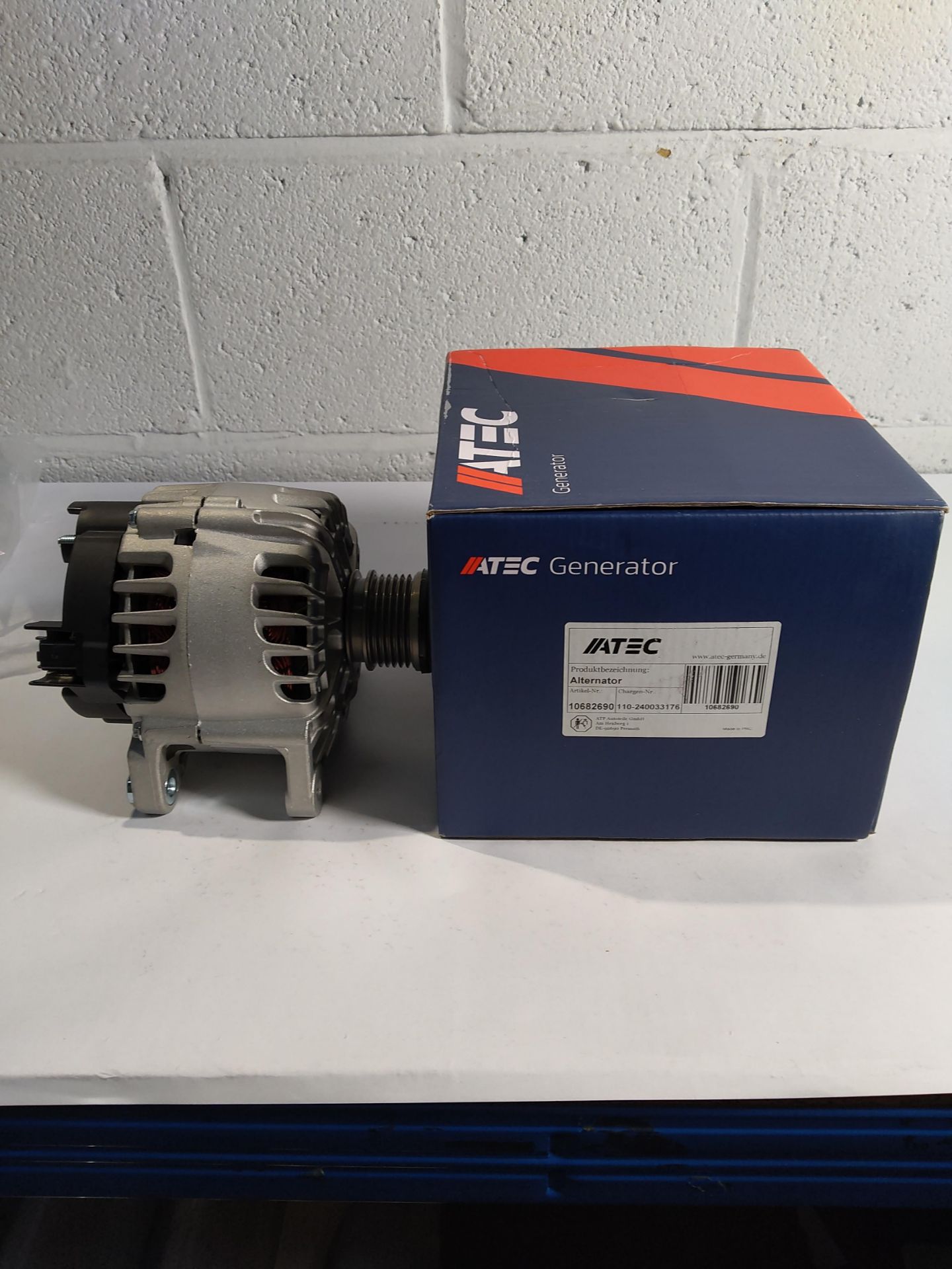 An as new Atec Alternator 10682690 (boxed).