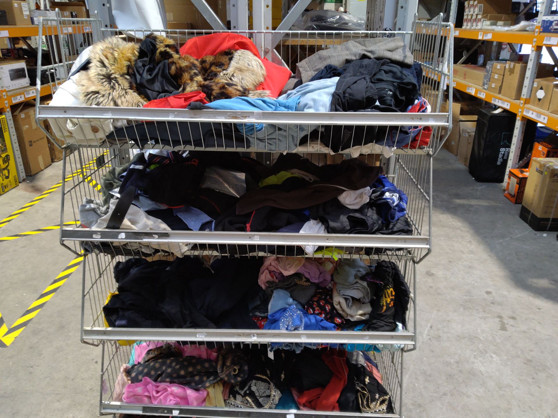 Assorted pre-owned clothing and related.