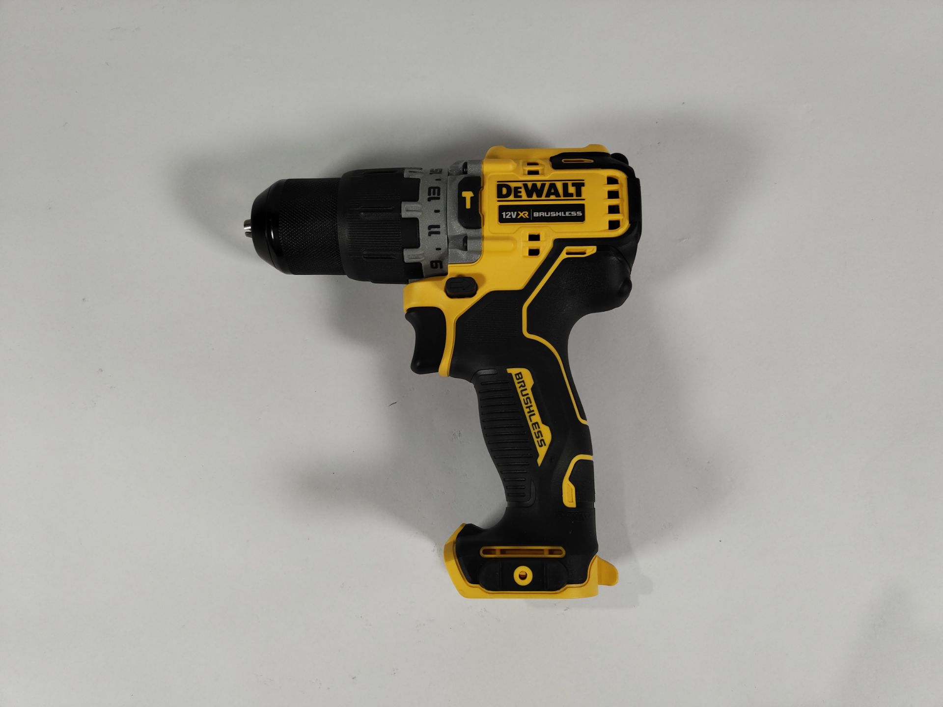 An as new DeWalt DCD706 12v Combi Drill Brushless Body Only.