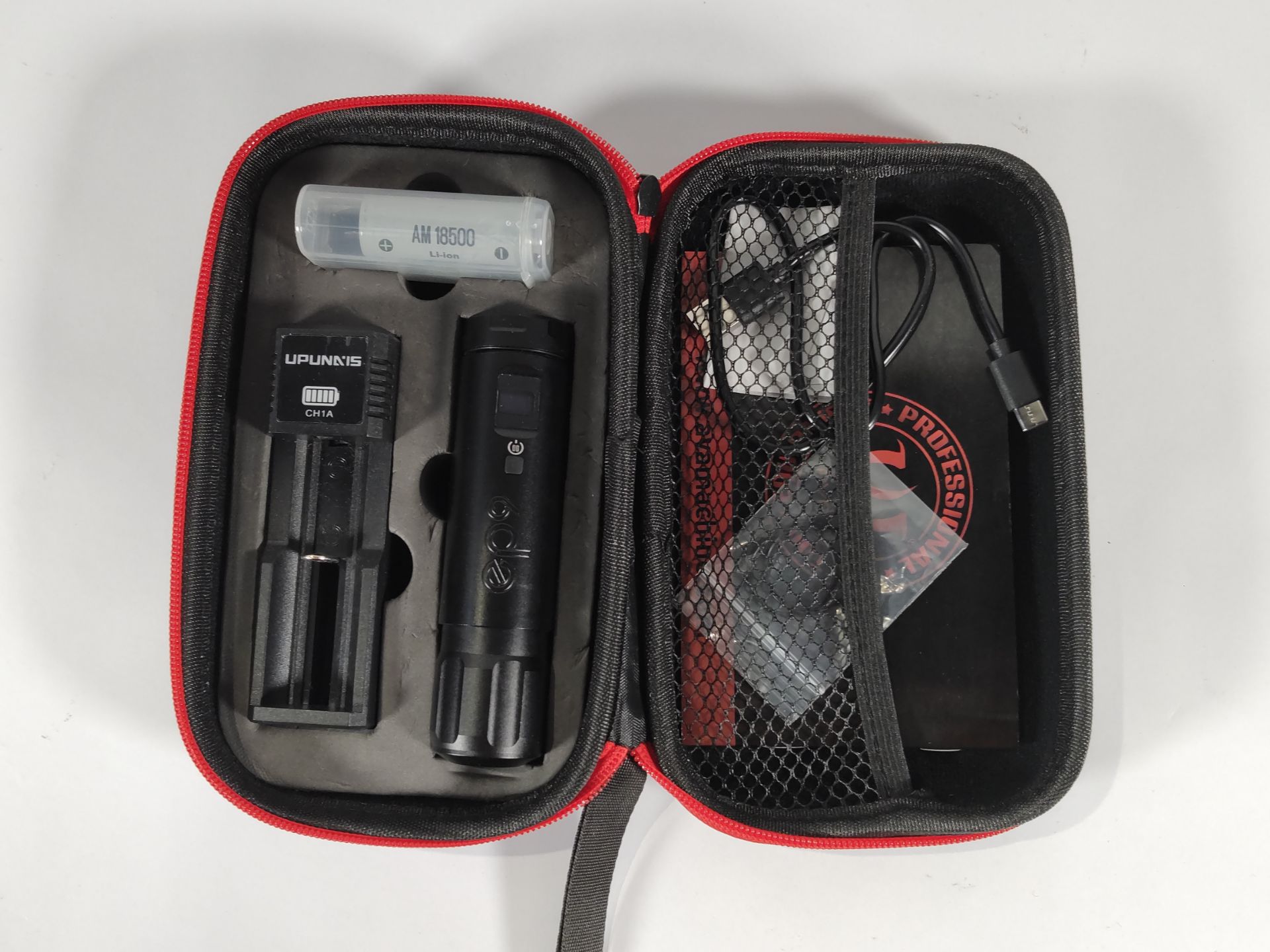 An as new AVA EP9 Wireless Tattoo Pen, Black, with case.