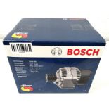 A remanufactured Bosch alternator, 14V 100A for possible Vauxhall Astra and Corsa fitment - model un