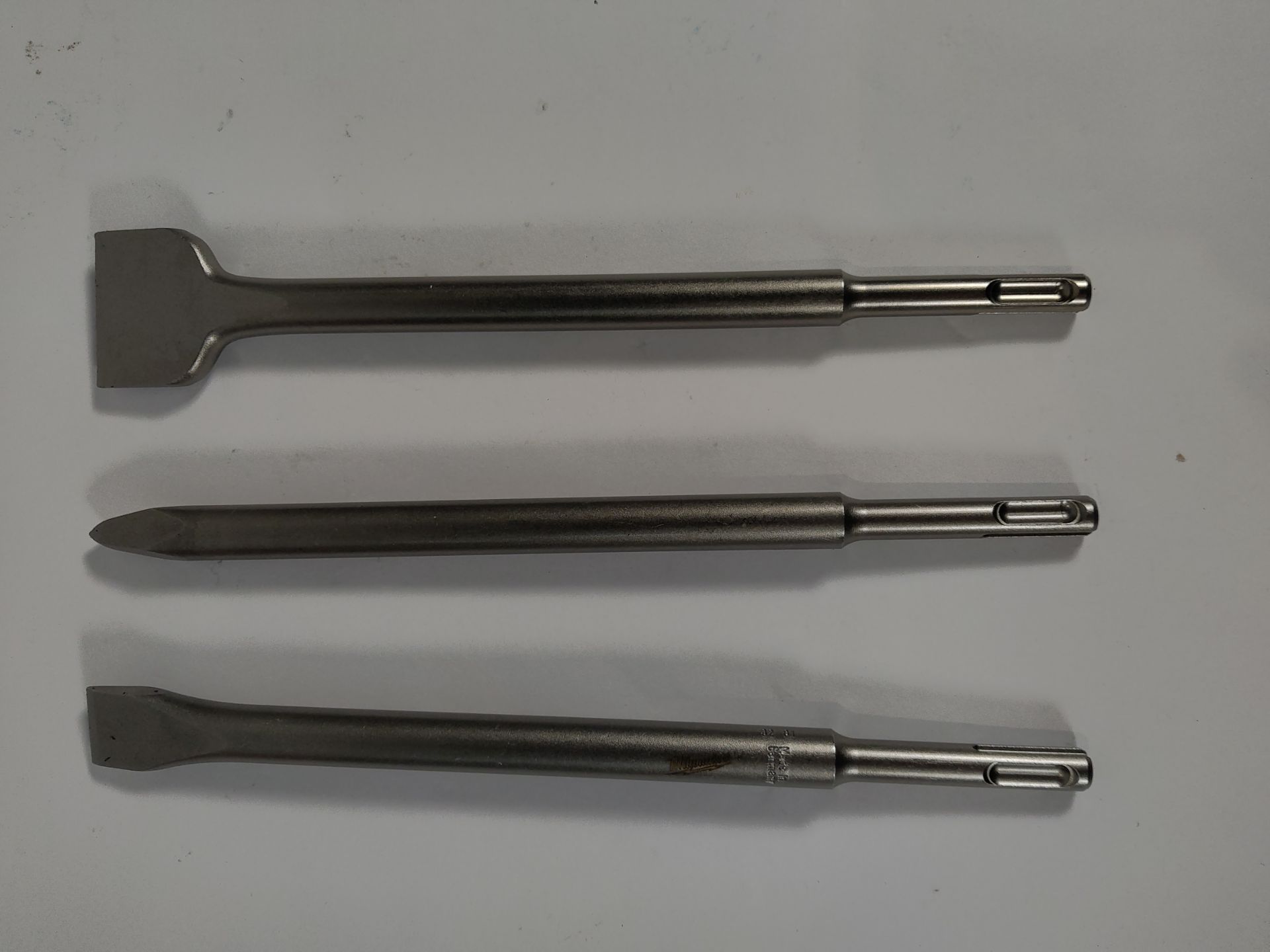Four as new sets of Milwaukee SDS-Plus shank chisel sets (3 per pack). - Image 2 of 2