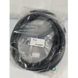 Four as new PREVOST RAL AISB105 5m Air Compressor Hoses, 10-18mm.