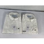 Two Lacoste regular fit shirts (Both size 39).