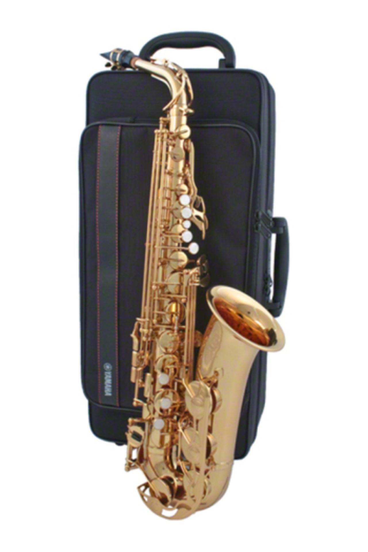 A boxed as new Yamaha YAS-280 Alto Saxophone (stock image).