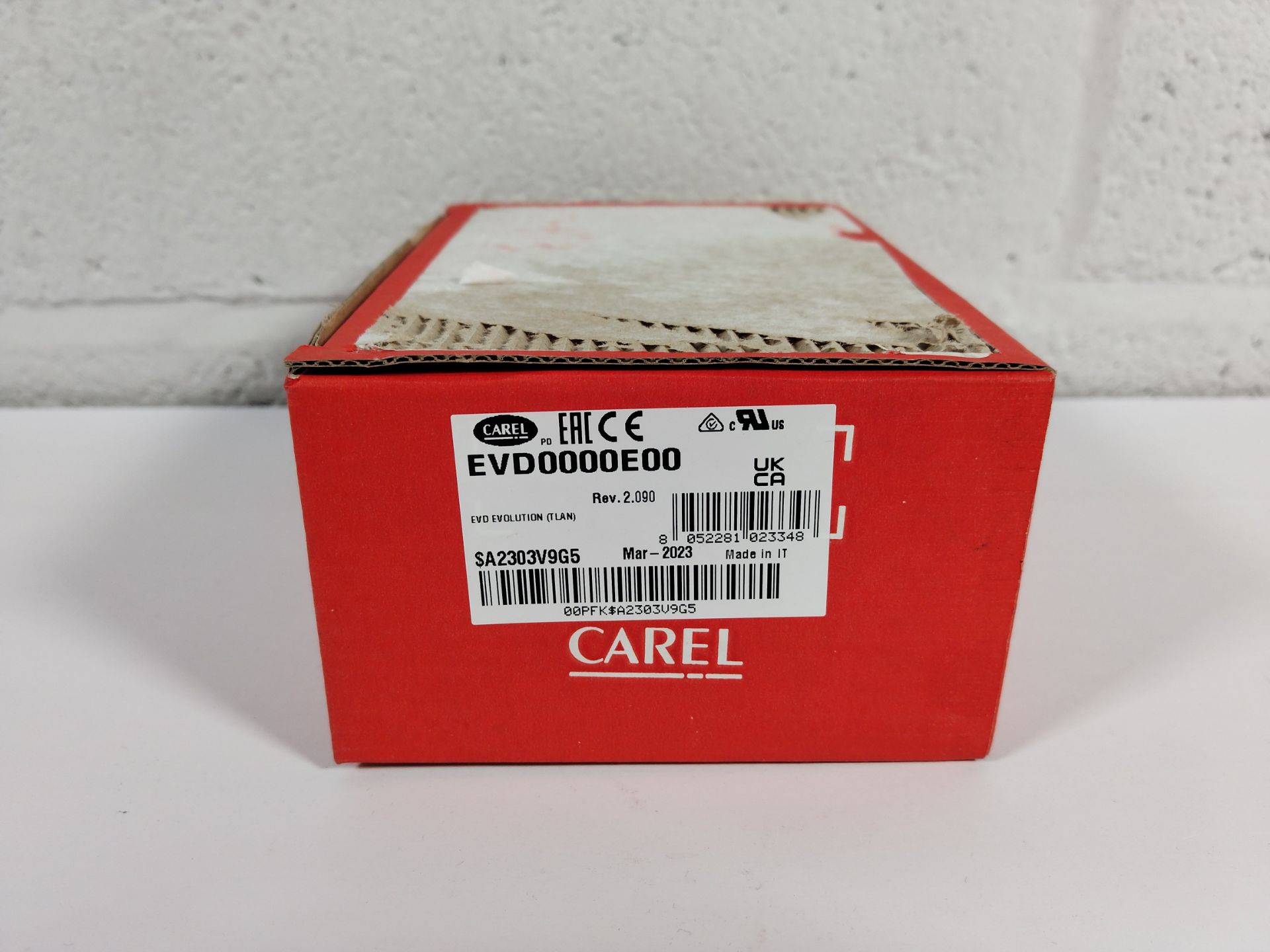 An as new Carel EVD Evolution electronic expansion valves driver, tLAN (EAN: 8052281023348).