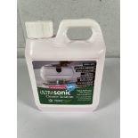 Nine as new HouseProud Ultrasonic Cleaner Fluid  1ltr (concentrate degreaser cleaning solution).
