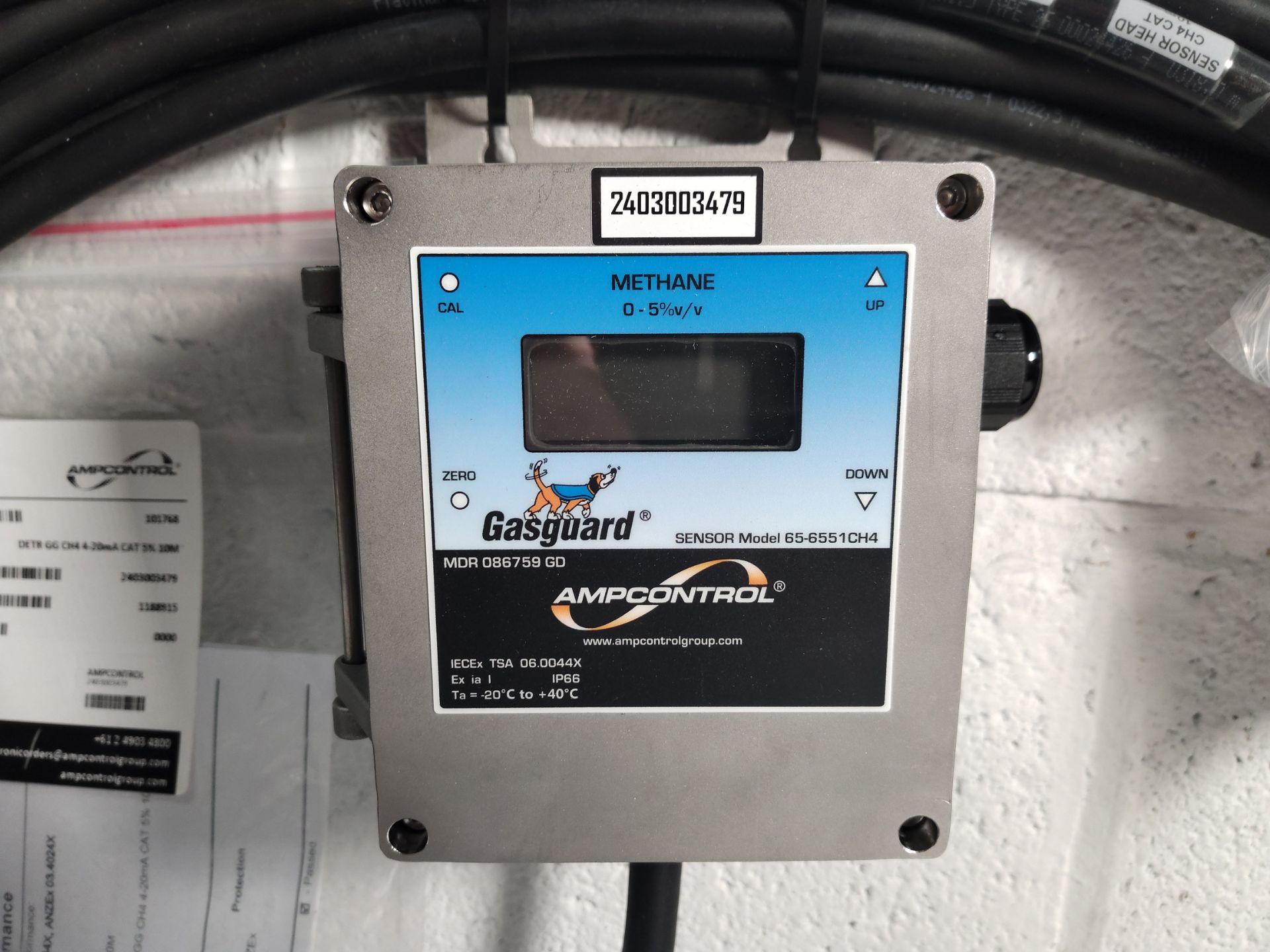 An as new Gasguard AmpControl CH4 (Methane) catyalytic detector unit (REF: 65-6551CH4). - Image 2 of 2