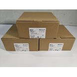 Three Honeywell Notifiers, wall mounted metal cabinet loudspeakers, 6 Watt, boxed (582470) (stock im