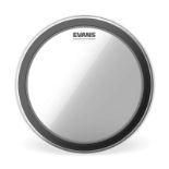 Five boxed as new Evans EMAD 22" Clear Bass Drum Heads (stock image).